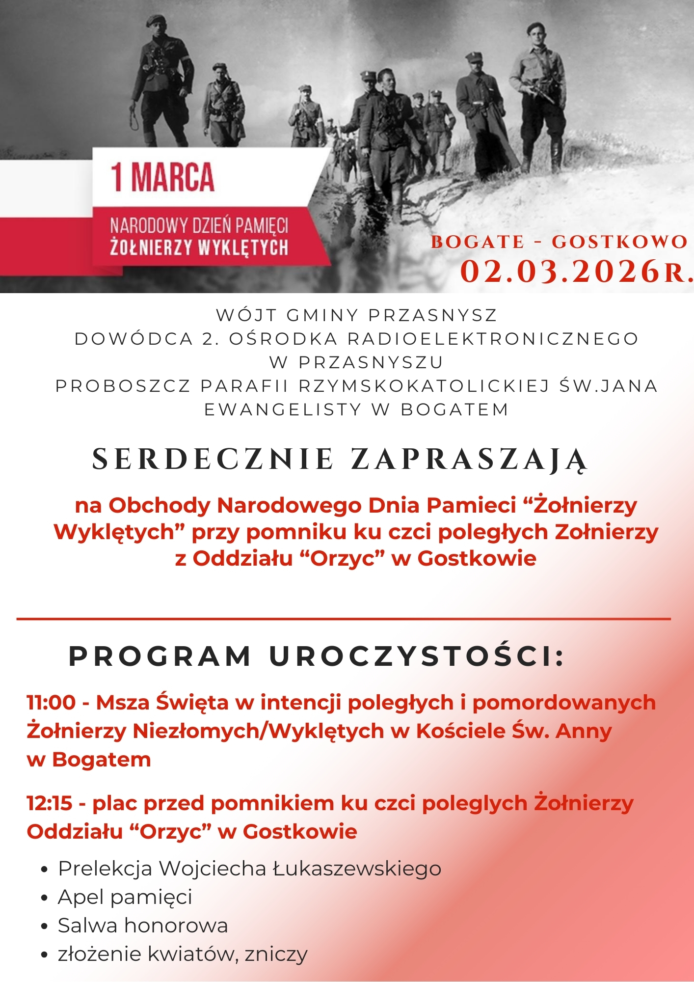 Obchody Narodowego Dnia Pamięci Żołnierzy Wyklętych